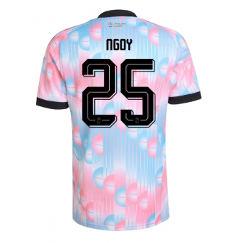 Billige Fotballdrakt Belgia Nathan Ngoy #25 Replika Bortedrakt VM 2026 Kortermet